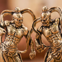 Warrior Figurine Antique-Style Tabletop Ornament Tabletop Sculpture with Base Detailed Statue Classic for Collectors, Home Decor