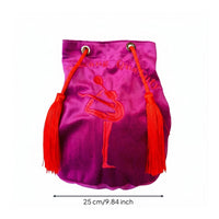 Gym Ball Storage Bag Embroidered Gymnastics Ball Bag Shoulder Straps Sports Gear for Transport