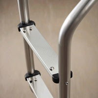 2-Step Pool Ladder Stainless Steel Pool Ladder with Handrails Anti-Slip