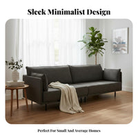 3-Seater Sofa Nordic design 3-Seater Fabric Settee Modern Minimalist Design Living Room Furnishing for Apartment Dwellers, Small Families, Bedroom