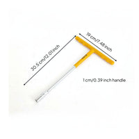Chrome Vanadium Steel T-Handle Socket Wrench Long-Lasting T-Type Spanner Forged Construction for Mechanics, Workshop, Garage