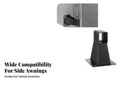 Side Awning Wall Bracket Long-Lasting Awning Wall Bracket Weather Resistant Easy Installation for Balcony, Garden