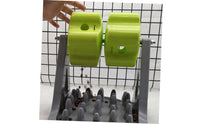 Mental Stimulation Roller Food Dispensing Toy Promotes Healthy Eating Slow Feeder Brain-Teaser Toy Non-Slip Base Interactive Feline and Dog Feeder Easy to Assemble for Dogs, Cats, Indoor