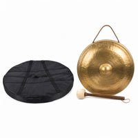 Shock-Absorbing Gong Bag Oxford Cloth Padded Gong Bag Black Circular Carry Case Lined
