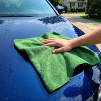 Thick Microfibre Towel and Car Drying Towel, Super-Fine Microfibre Cloth for Detailing, High Absorbency Non-Shedding Multi-Purpose Cleaning