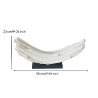 Arched Sculpture with Base Modern Tabletop Sculpture Abstract for Living Room