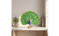 Peacock Figurine Realistic Peacock Bird Figurine Bird Model Detailed Safe for Children, Tabletop, Shelf