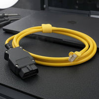 E-SYS Compatible Automotive Ethernet Diagnostic Cable Cable Vehicle Programming Automotive Coding Cable Yellow Car Accessory
