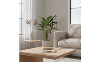 Human Figure Sculpture Gold-Tone Sculpture with Metal Stand Decorative Athletic Pose Statue for Living Room, Bookshelf