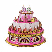 Rotating Music Box Kit DIY Assembly Home Decor Decorative Display Toy for Girls, Kids