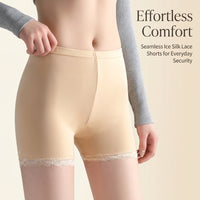 Cycling Shorts Women Anti Chafing Under Dress Boxers Underwear with Breathable Ice Silk Lining, Comfortable Coverage