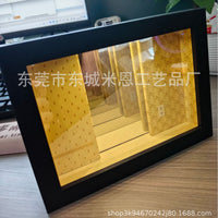 Creative Desktop Decorative Light-up Mirror with Infinite Effect