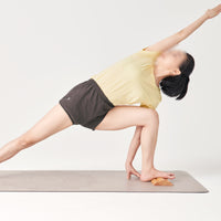 Arched Fitness Block Ridged Top Wood Fitness Block Polished Finish Balance Brick for Stretching