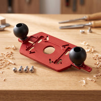 Router Base Plate with Handles Aluminum Alloy Router Base Plate with Handle Universal for Woodworkers, Hobbyist Crafters, Edge Shaping, Groove Cutting