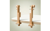 Clamp-on Embroidery Hoop Stand Adjustable Embroidery Frame Stand Beech Wood Cross Stitch Holder Sturdy for Embroiderers