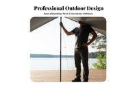 Twist-Lock Mechanism Adjustable Tarp Pole High Strength Adjustable Tarp Pole Set Lightweight Canopy Support Portable for Campers, Outdoor Enthusiasts, Backpackers, Awnings, Shelters, Backpacking, Hiking