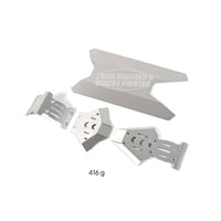 Chassis Skid Plate Guard Brushed Metal Chassis Guard Heavy Duty Skid Plate for Hobbyists, Builders, Rough-Terrain, Trail Riding