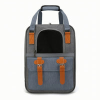 Soft-Sided Pet Carrier Backpack Breathable Backpack with Mesh Panels Handsunobstructed Covered Pet Bag Ventilated for Cat Owners, Vet Visits, Commuting
