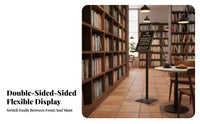 KT Board Display Rack Freestanding Design Double Sided Poster Display Stable Base Double-Sided Floor Sign Holder for Commerce Shows, Exhibitions