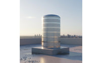Stainless Metal Reservoir Tank Large Capacity Vertical Water Storage Tank Thickened Material