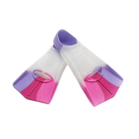 Short Swim Fins Open-Heel Silicone Swim Fins Comfortable Hydrodynamic for Swimmers, Pool Workouts, Lap Swimming
