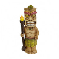 Inca Carved Figure Figurine Carved Details Solar Tiki Statue Resin Outdoor Decor