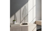 Leaf Candle Holder Perforated Candle Holder with Square Base Stable Candelabra for Interior Designers