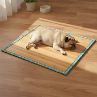 Pet Cooling Bamboo Mat for Dogs and Cats, Chew-Resistant Summer Sleeping Pad