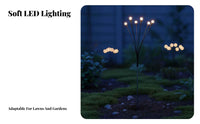 Glowing Garden Stake Light Dances in the Wind with Wind LED Glowing Garden Stake Lights Waterproof Graceful Movement LED Stake Light