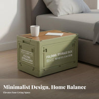 Space-Saving Collapsible Storage Bin Large Capacity Collapsible Storage Crate Lightweight Organizer Box Stackable for Homeowners, Car Owners, Bedroom, Living Room, Paleice, Garage