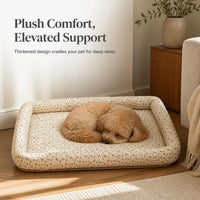 All-Season Washable Floral Pet Bed for Small to Medium Dogs