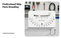Rectangular Face Marine Bubble Level Printed Scale Dual Tube Tilt Indicator Mounting Holes for Boat