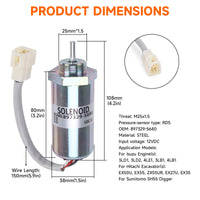 Isuzu 3LD1 Shut-off Solenoid 897329-5680