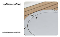 5 Inch Round Deck Plate Round Boat Deck Plate 5 Inch Seafaring Entry Port Anti-Corrosive for Yachts, Ships