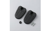 Textured Folding Pedal Rounded Rectangular Electric Bike Pedal Black Riding Gear Installation Screws