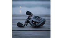 Compact Baitcasting Reel with Shallow Spool Micro-Adjustment Sleek-Profile Baitcasting Reel Adjustable Low-Profile Baitcaster for Anglers