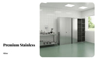 Rust-Proof Stainless Steel Storage Cabinet Easy to Clean 304 Stainless Steel File Cabinet Heavy Duty Tall Storage Locker Industrial Grade for Clinics, Businesses, Medical Facility, Hospital, Laboratory, Garage