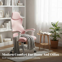 Ergonomic Design High-Back Reclining Chair with Footrest 360° Swivel Reclining Task Chair with Footrest Adjustable Support Office Furniture Reclines up to 165 Degrees for Work-from-Home Workers, Students, Gamers, Restping, Gaming, Studying, Workplace