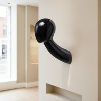Mannequin Head Wall Mount Fiberglass Mannequin Head Faceless Holder for Boutiques