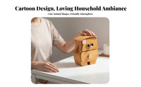 Wooden Mini Drawer Cabinet Space-Saving Cartoon Character Storage Box Desktop Drawer Organizer Great Gift Suggestion