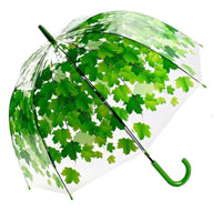 Transparent Maple Leaf Umbrella Clear Canopy Maple Leaf Umbrella 8 Steel-Rib Frame for Street Use