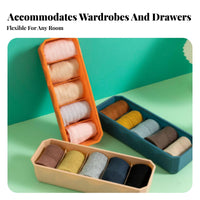3 Pieces 3-Piece Underwear Organizer Set Space-Saving multi-compartment Storage Tray