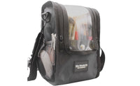 Makeup Organizer Bag Portable Cosmetic Organizer with Clear Panel Transparent Case for on-Set