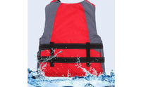 Waterproof Material High Buoyancy Life Jacket Lightweight Design Watersports Safety Vest Reflective Strips Adjustable Flotation Vest for Snorkeling, Surfing