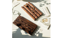 Ring Display Tray Band Tray Simple Jewelry and Earring Holder with Slots for Photography Prop, Dresser