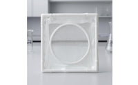 White Frame Enclosure Circular Opening Cube Enclosure Tied Closure Caterpillar Enclosure Good Ventilation