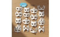 DIY Painting Face Covering Paint Your Own White Paper Pulp Face Covering Lightweight for Artists, Adults, Halloween, Art Projects, Birthday Parties