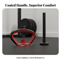 Adjustable Kettlebell Handle Secure Locking Dumbbell to Kettlebell Adapter Strength Training Gear Anti-Slip Base Sturdy Duty