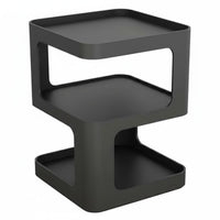 Geometric Side Table Space Saving Bedside Table Easy to Clean Nightstand