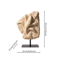 Sculpture on Stand Textured Resin Sculpture Rustic Simplicity Ornament for Entryway, Mantel